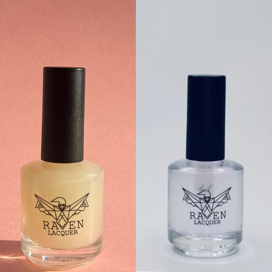 Quick dry base coat + top coat